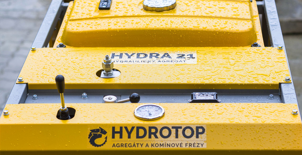 Hydraulický agregát pro frézování komínů HYDROTOP